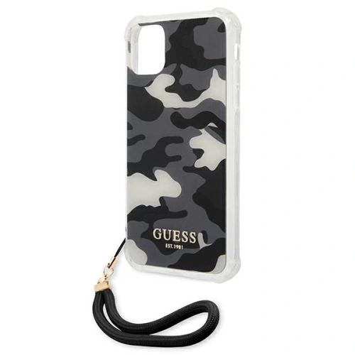 Etui Guess GUHCN61KSARBK Apple iPhone 11 czarny/black hardcase Camo Collection