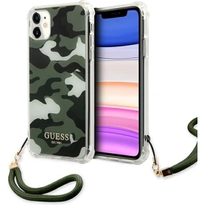 Hurtownia GSM - Etui Guess GUHCN61KSARKA Apple iPhone 11 zielony/khaki hardcase Camo Collection - GUE1130GRN - {ean13} - Hurt