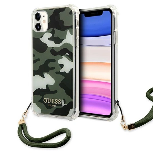 Hurtownia Guess - 3666339005948 - GUE1130GRN - Etui Guess GUHCN61KSARKA Apple iPhone 11 zielony/khaki hardcase Camo Collection - B2B homescreen