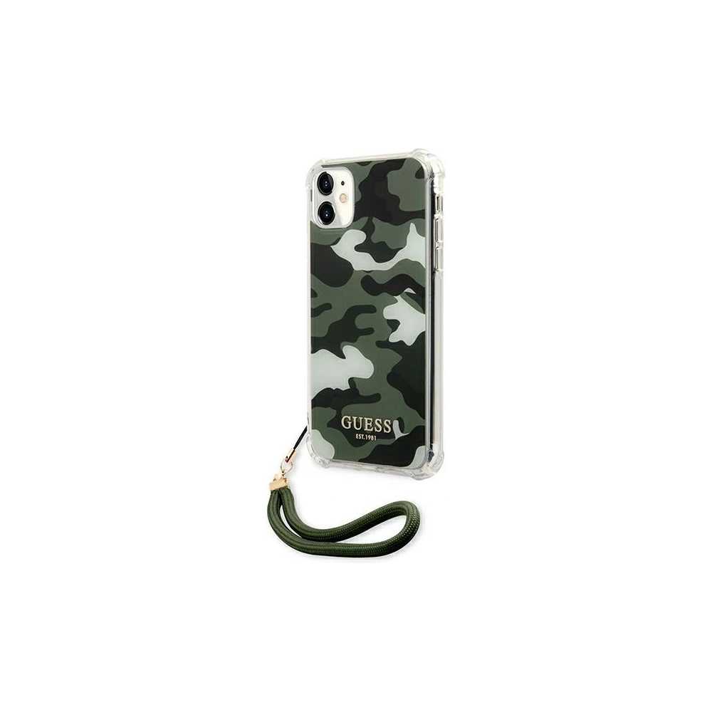 Hurtownia GSM - Etui Guess GUHCN61KSARKA Apple iPhone 11 zelené/khaki hardcase Camo Collection - GUE1130GRN - {ean13} - Hurt