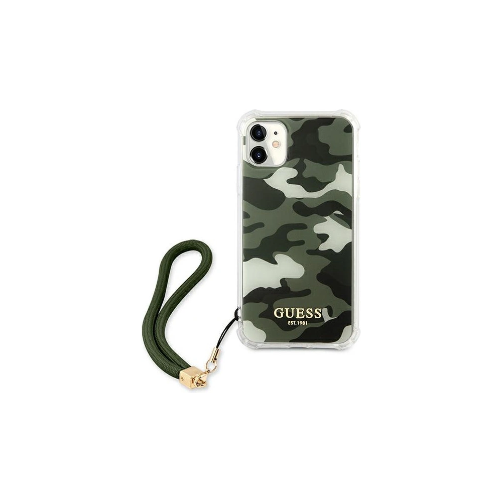 Hurtownia GSM - Etui Guess GUHCN61KSARKA Apple iPhone 11 zelené/khaki hardcase Camo Collection - GUE1130GRN - {ean13} - Hurt