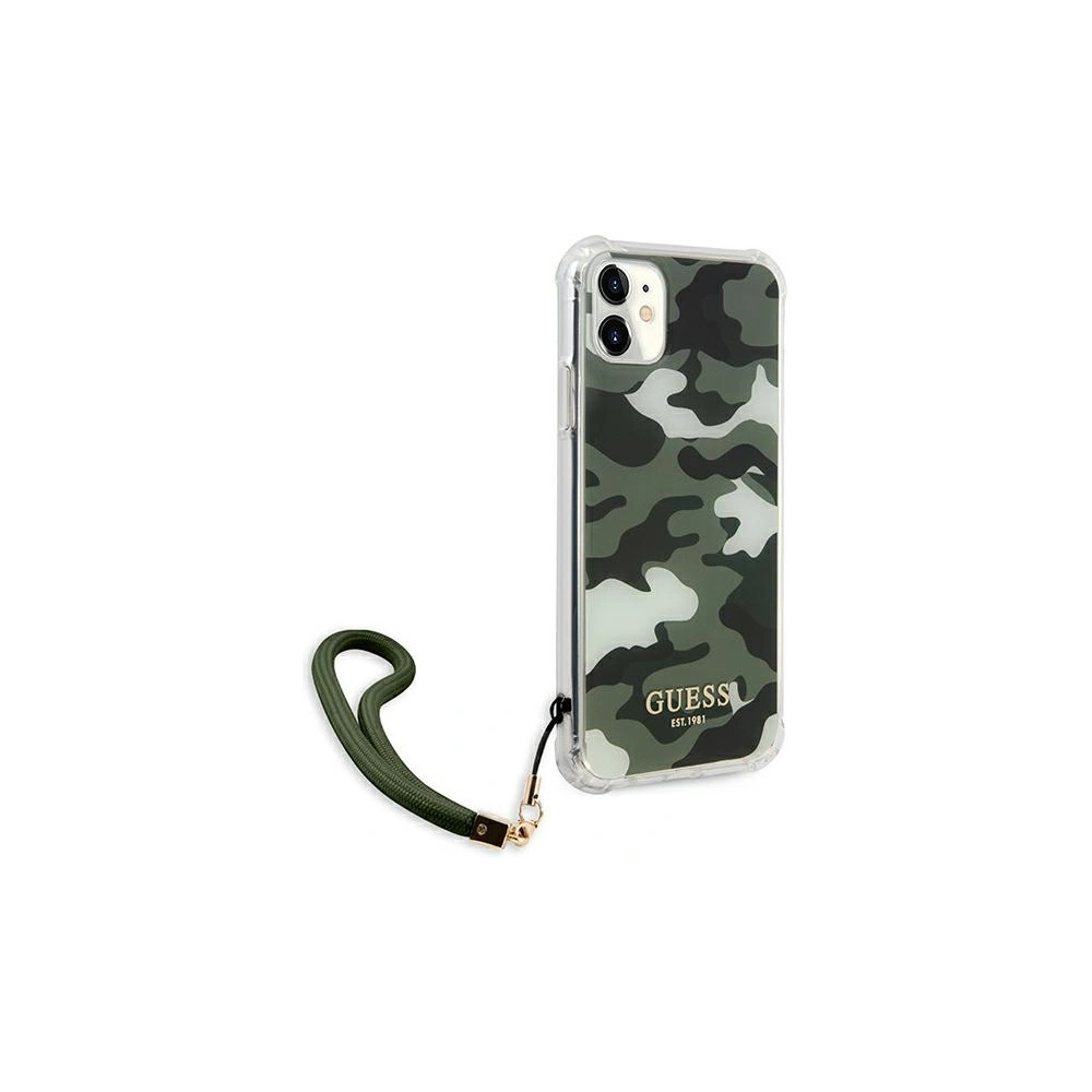Hurtownia GSM - Etui Guess GUHCN61KSARKA Apple iPhone 11 zielony/khaki hardcase Camo Collection - GUE1130GRN - {ean13} - Hurt