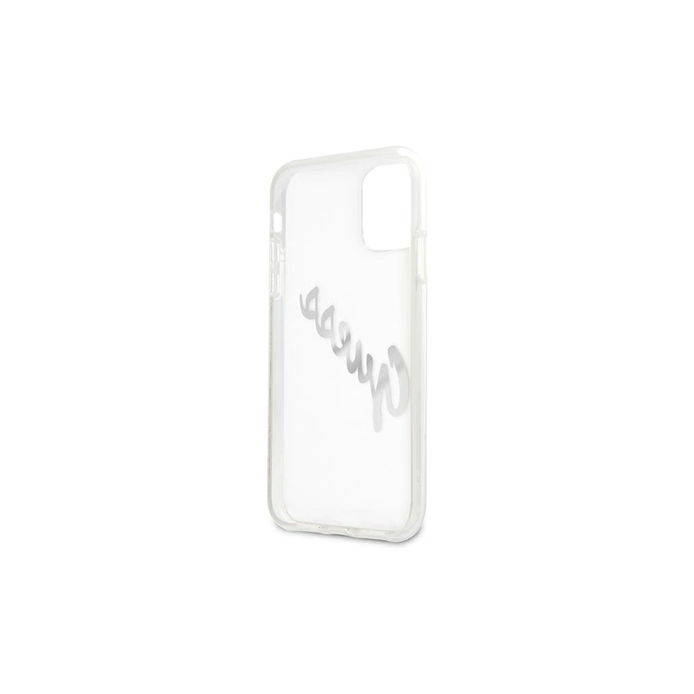 Hurtownia GSM - Etui Guess GUHCN61KTRSVSI Apple iPhone 11 Transparentní tvrdý kryt Vintage Script Silver - GUE1133CL - {ean13} - Hurt