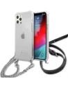 Hurtownia GSM - Etui Guess GUHCP12LKC4GSSI Apple iPhone 12 Pro Max Transparent hardcase 4G Silver Chain - GUE1135CL - {ean13} - Hurt