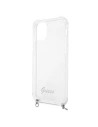 Hurtownia GSM - Etui Guess GUHCP12LKC4GSSI Apple iPhone 12 Pro Max Transparentní tvrdý obal 4G Stříbrný řetěz - GUE1135CL - {ean13} - Hurt