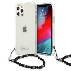 Hurtownia GSM - Etui Guess GUHCP12LKPSBK Apple iPhone 12 Pro Max Transparentní tvrdý obal Černá perla - GUE1136CL - {ean13} - Hurt