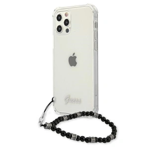 Hurtownia GSM - Etui Guess GUHCP12LKPSBK Apple iPhone 12 Pro Max Transparentní tvrdý obal Černá perla - GUE1136CL - {ean13} - Hurt