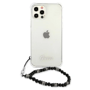 Hurtownia GSM - Etui Guess GUHCP12LKPSBK Apple iPhone 12 Pro Max Transparentní tvrdý obal Černá perla - GUE1136CL - {ean13} - Hurt