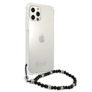 Hurtownia GSM - Etui Guess GUHCP12LKPSBK Apple iPhone 12 Pro Max Transparentní tvrdý obal Černá perla - GUE1136CL - {ean13} - Hurt