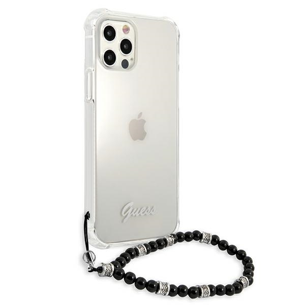 Kryt Guess GUHCP12LKPSBK Apple iPhone 12 Pro Max Transparent hardcase Black Pearl