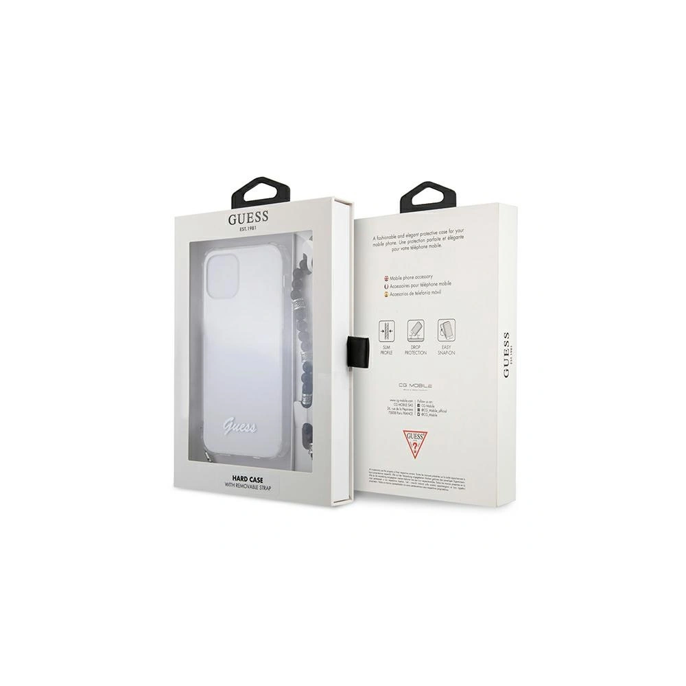 Hurtownia GSM - Etui Guess GUHCP12LKPSBK Apple iPhone 12 Pro Max Transparentní tvrdý obal Černá perla - GUE1136CL - {ean13} - Hurt