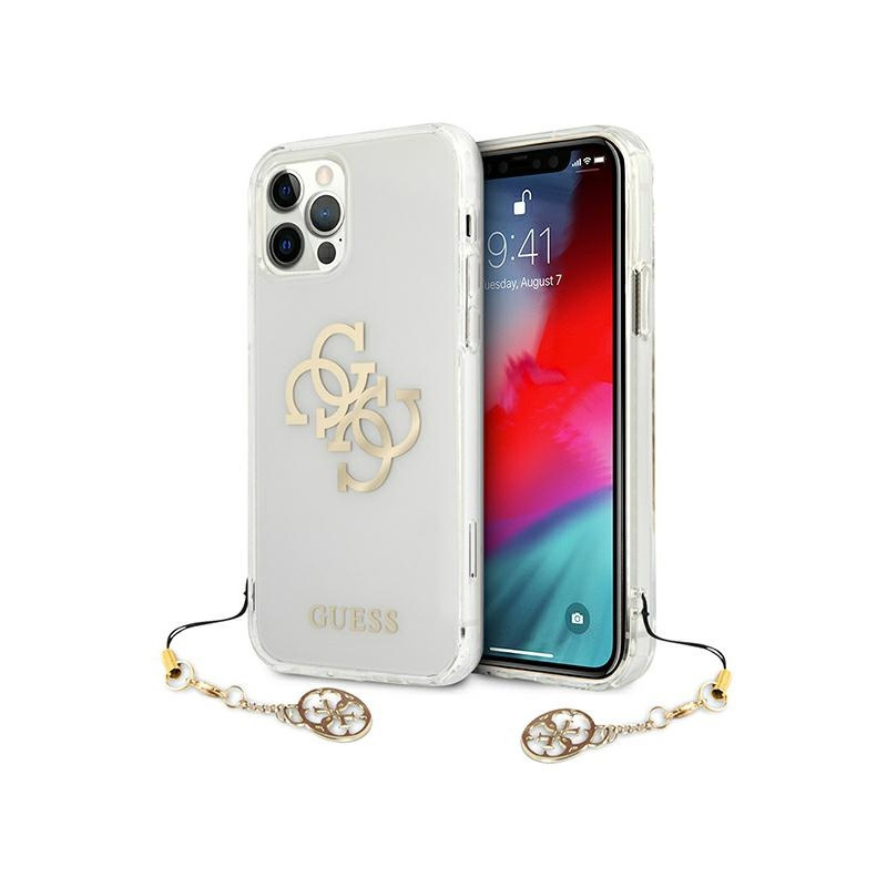 Guess Distributor - 3666339004828 - GUE1137CL - Guess GUHCP12LKS4GGO Apple iPhone 12 Pro Max Transparent hardcase 4G Gold Charms Collection - B2B homescreen
