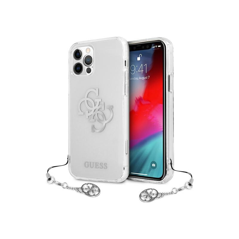 Guess Distributor - 3666339004798 - GUE1138CL - Guess GUHCP12LKS4GSI Apple iPhone 12 Pro Max Transparent hardcase 4G Silver Charms Collection - B2B homescreen
