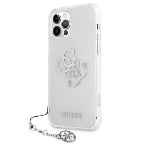 Hurtownia GSM - Etui Guess GUHCP12LKS4GSI Apple iPhone 12 Pro Max Transparentní tvrdý kryt 4G Silver Charms Collection - GUE1138CL - {ean13} - Hurt