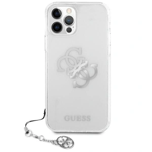 Hurtownia GSM - Etui Guess GUHCP12LKS4GSI Apple iPhone 12 Pro Max Transparentní tvrdý kryt 4G Silver Charms Collection - GUE1138CL - {ean13} - Hurt
