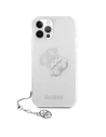Wholesale Guess GUHCP12LKS4GSI Apple iPhone 12 Pro Max Transparent hardcase 4G Silver Charms Collection - GUE1138CL - {ean13} - Hurt