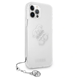 Hurtownia GSM - Etui Guess GUHCP12LKS4GSI Apple iPhone 12 Pro Max Transparentní tvrdý kryt 4G Silver Charms Collection - GUE1138CL - {ean13} - Hurt