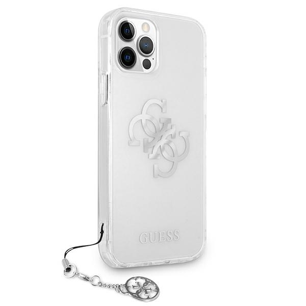 Kryt Guess GUHCP12LKS4GSI Apple iPhone 12 Pro Max Transparent hardcase 4G Silver Charms Collection