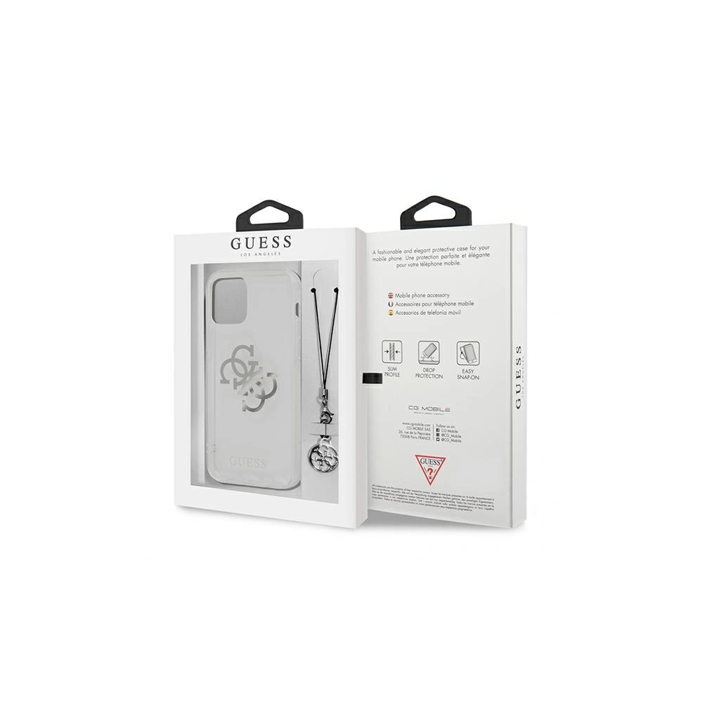 Hurtownia GSM - Etui Guess GUHCP12LKS4GSI Apple iPhone 12 Pro Max Transparentní tvrdý kryt 4G Silver Charms Collection - GUE1138CL - {ean13} - Hurt