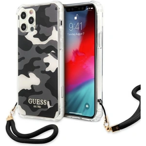 Hurtownia GSM - Etui Guess GUHCP12LKSARBK Apple iPhone 12 Pro Max černý/black hardcase Camo Collection - GUE1139BLK - {ean13} - Hurt