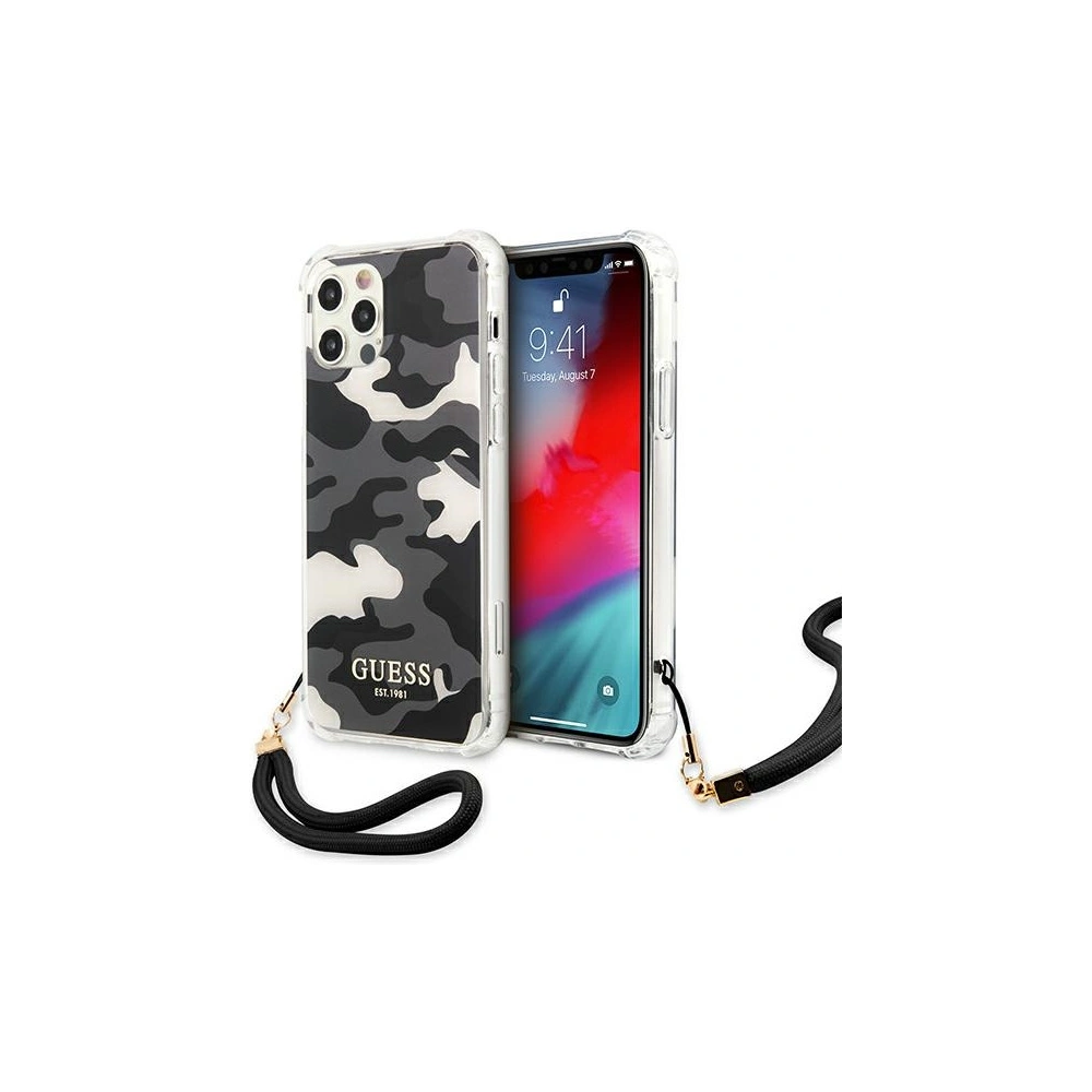 Hurtownia GSM - Etui Guess GUHCP12LKSARBK Apple iPhone 12 Pro Max černý/black hardcase Camo Collection - GUE1139BLK - {ean13} - Hurt