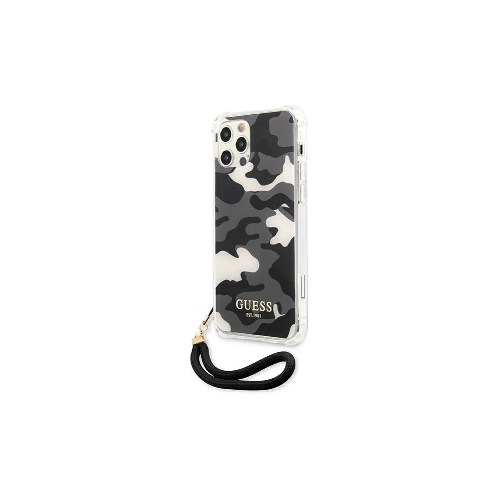 Hurtownia GSM - Etui Guess GUHCP12LKSARBK Apple iPhone 12 Pro Max černý/black hardcase Camo Collection - GUE1139BLK - {ean13} - Hurt