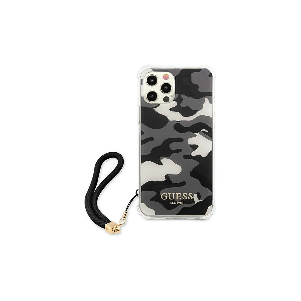 Hurtownia GSM - Etui Guess GUHCP12LKSARBK Apple iPhone 12 Pro Max černý/black hardcase Camo Collection - GUE1139BLK - {ean13} - Hurt