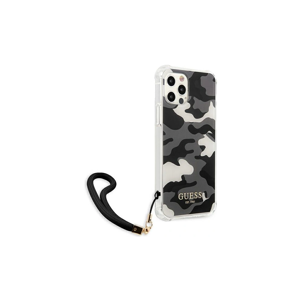 Hurtownia GSM - Etui Guess GUHCP12LKSARBK Apple iPhone 12 Pro Max černý/black hardcase Camo Collection - GUE1139BLK - {ean13} - Hurt