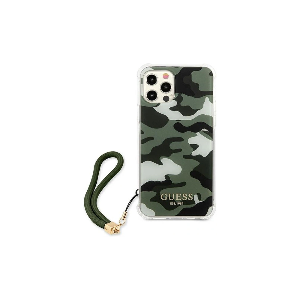 Hurtownia GSM - Etui Guess GUHCP12LKSARKA Apple iPhone 12 Pro Max zelený/khaki hardcase Camo Collection - GUE1140KHA - {ean13} - Hurt