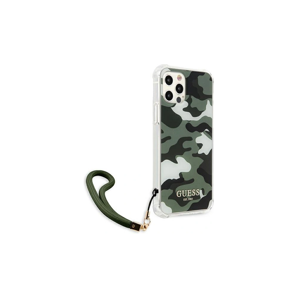 Hurtownia GSM - Etui Guess GUHCP12LKSARKA Apple iPhone 12 Pro Max zelený/khaki hardcase Camo Collection - GUE1140KHA - {ean13} - Hurt