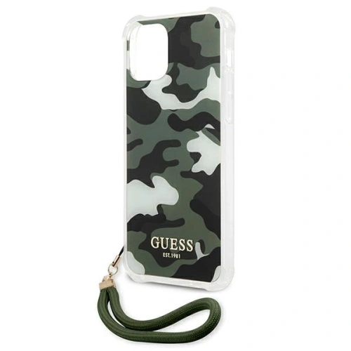 Etui Guess GUHCP12LKSARKA Apple iPhone 12 Pro Max zielony/khaki hardcase Camo Collection