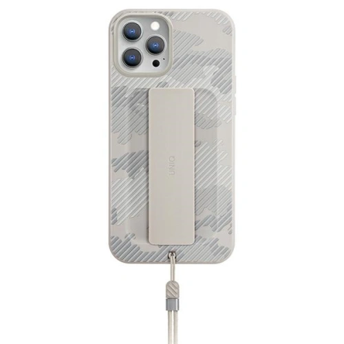 Etui UNIQ Heldro Apple iPhone 12 Pro Max beżowy moro/ivory camo Antimicrobial