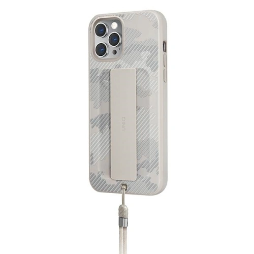 Etui UNIQ Heldro Apple iPhone 12 Pro Max beżowy moro/ivory camo Antimicrobial