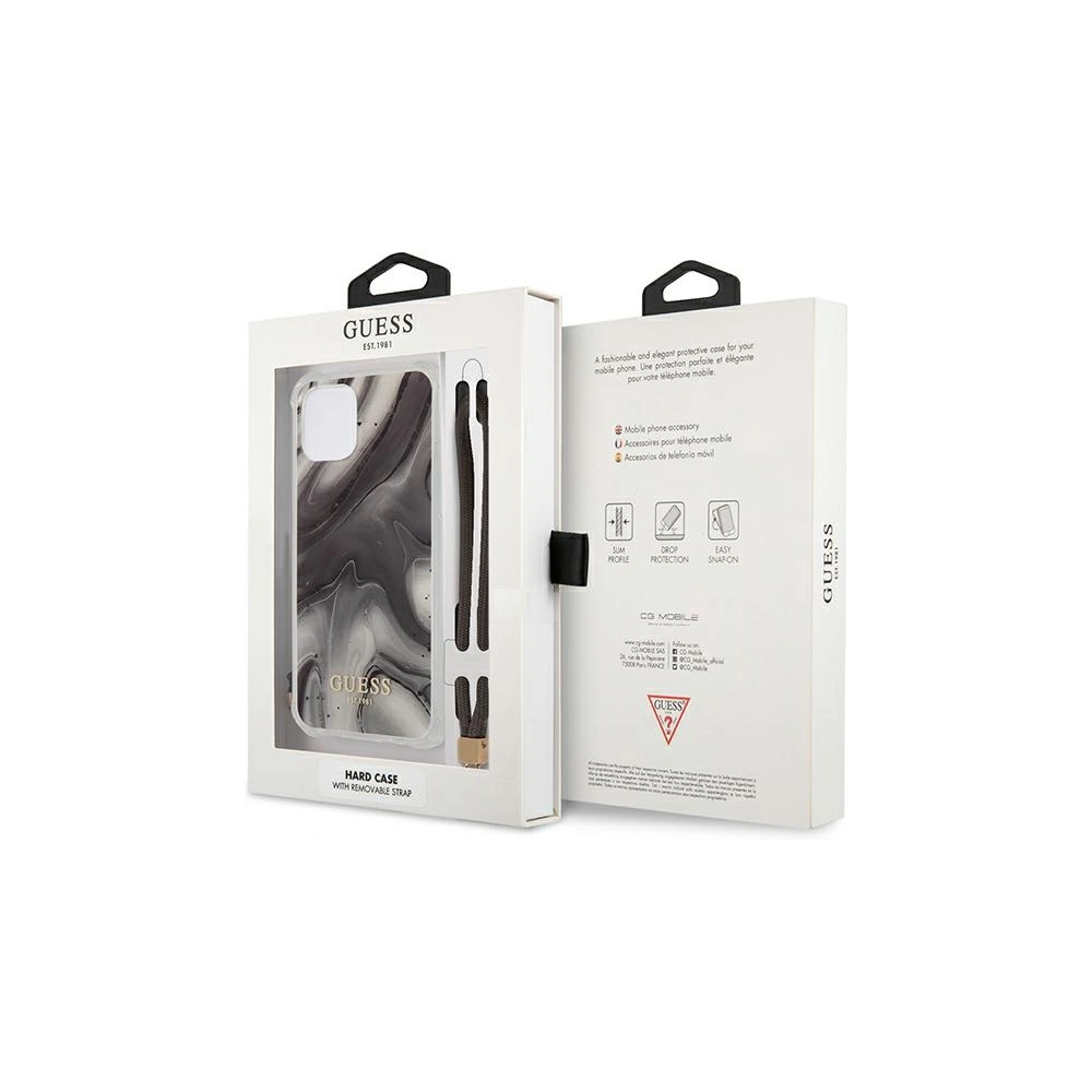Hurtownia GSM - Etui Guess GUHCP12LKSMAGR Apple iPhone 12 Pro Max šedý/grey hardcase Marble Collection - GUE1141GRY - {ean13} - Hurt