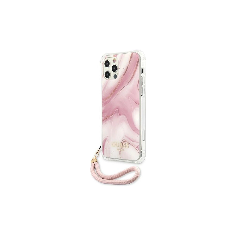 Wholesale Guess GUHCP12LKSMAPI Apple iPhone 12 Pro Max pink hardcase Marble Collection - GUE1142PNK - {ean13} - Hurt