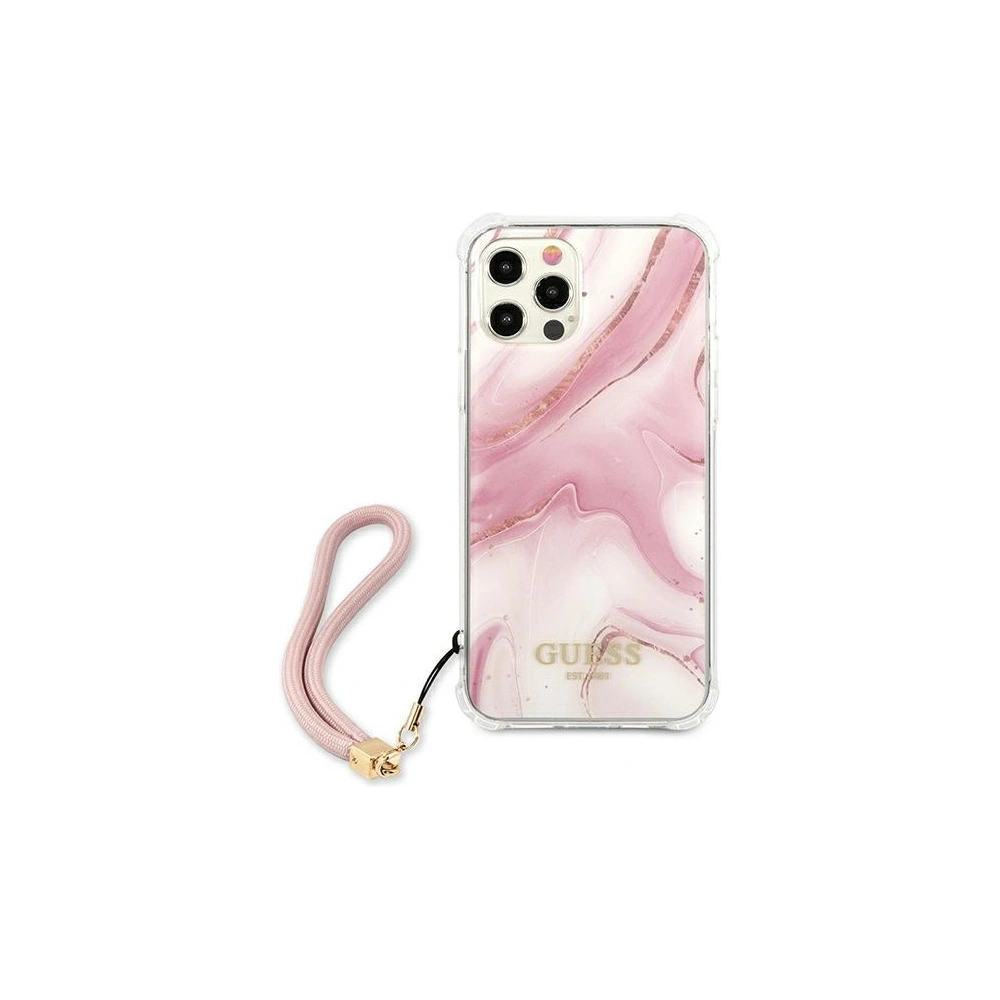 Hurtownia GSM - Etui Guess GUHCP12LKSMAPI Apple iPhone 12 Pro Max różowy/pink hardcase Marble Collection - GUE1142PNK - {ean13} - Hurt