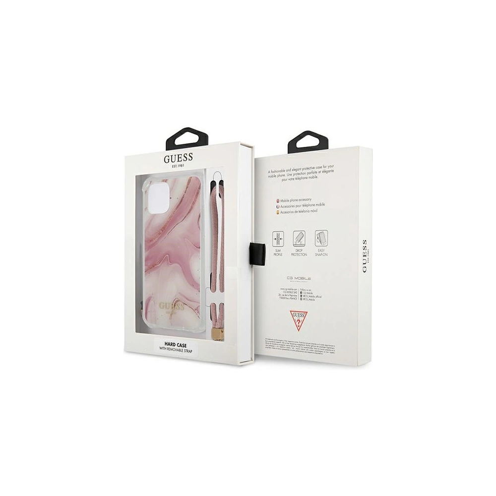 Hurtownia GSM - Etui Guess GUHCP12LKSMAPI Apple iPhone 12 Pro Max růžový/pink hardcase Marble Collection - GUE1142PNK - {ean13} - Hurt
