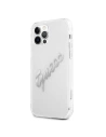 Hurtownia GSM - Etui Guess GUHCP12LKTRSVSI Apple iPhone 12 Pro Max Transparentní tvrdý kryt Vintage Script Silver - GUE1144CL - {ean13} - Hurt