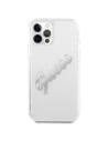 Hurtownia GSM - Etui Guess GUHCP12LKTRSVSI Apple iPhone 12 Pro Max Transparent hardcase Vintage Script Silver - GUE1144CL - {ean13} - Hurt