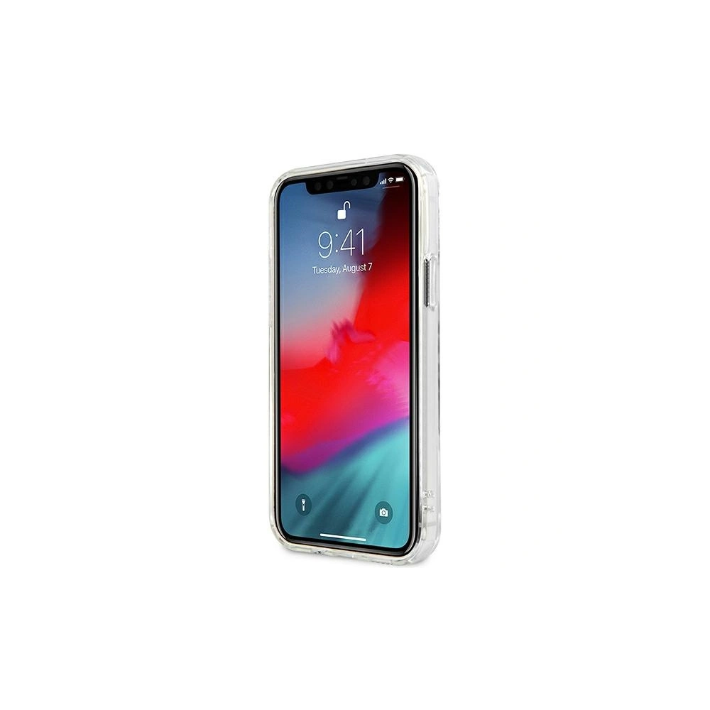 Hurtownia GSM - Etui Guess GUHCP12LKTRSVSI Apple iPhone 12 Pro Max Transparentní tvrdý kryt Vintage Script Silver - GUE1144CL - {ean13} - Hurt