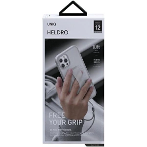 Hurtownia GSM - Etui UNIQ Heldro Apple iPhone 12/12 Pro bílý/přirozený mráz Antimikrobiální - UNIQ391NATFRO - {ean13} - Hurt