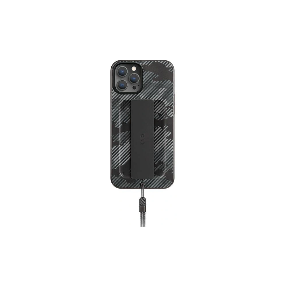 Hurtownia GSM - Etui UNIQ Heldro Apple iPhone 12/12 Pro černý moro/charcoal camo Antimikrobiální - UNIQ392CHACAM - {ean13} - Hurt