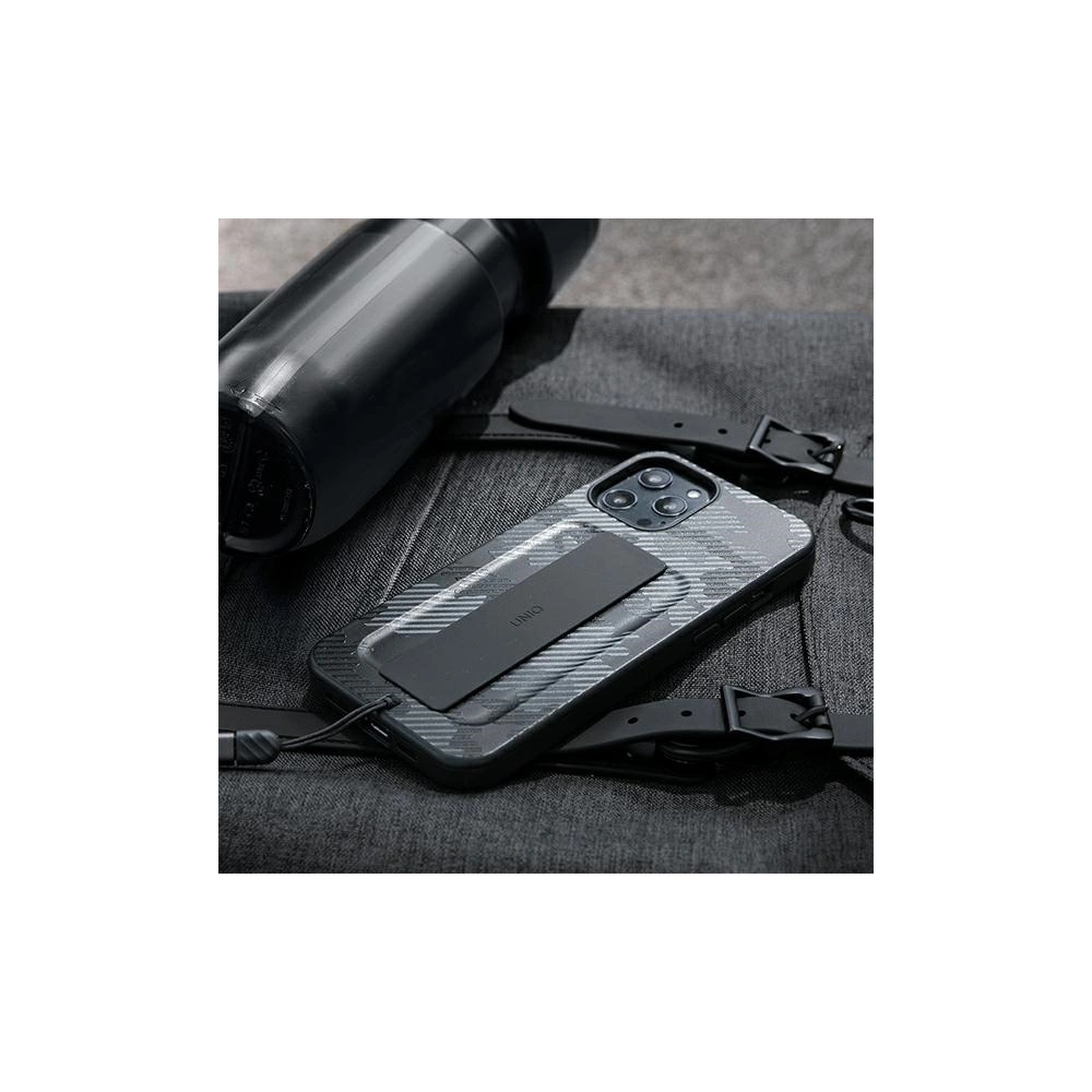 Hurtownia GSM - Etui UNIQ Heldro Apple iPhone 12/12 Pro černý moro/charcoal camo Antimikrobiální - UNIQ392CHACAM - {ean13} - Hurt