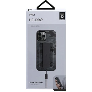 Hurtownia GSM - Etui UNIQ Heldro Apple iPhone 12/12 Pro černý moro/charcoal camo Antimikrobiální - UNIQ392CHACAM - {ean13} - Hurt