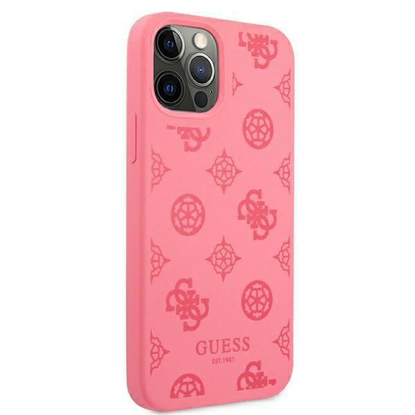 Kryt Guess GUHCP12LLSPEFU Apple iPhone 12 Pro Max fushia hard case Peony Collection