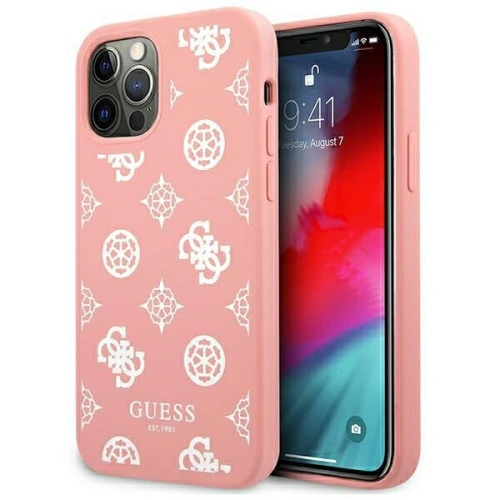 Etui Guess GUHCP12LLSPEWPI Apple iPhone 12 Pro Max różowy/pink hard case Peony Collection