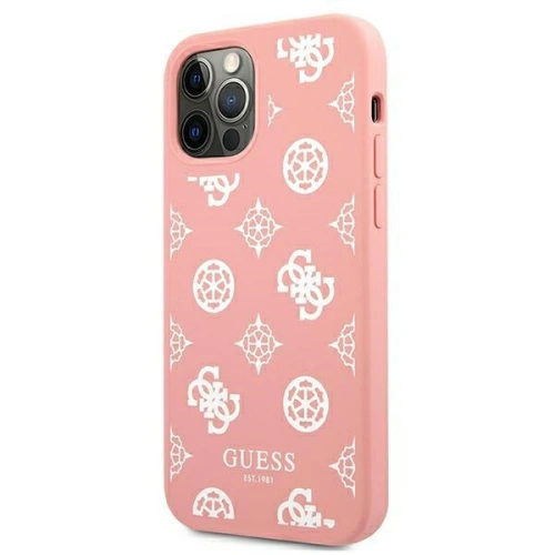 Etui Guess GUHCP12LLSPEWPI Apple iPhone 12 Pro Max różowy/pink hard case Peony Collection