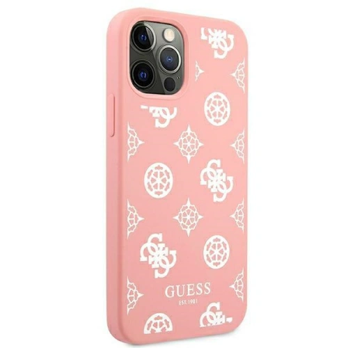 Etui Guess GUHCP12LLSPEWPI Apple iPhone 12 Pro Max różowy/pink hard case Peony Collection