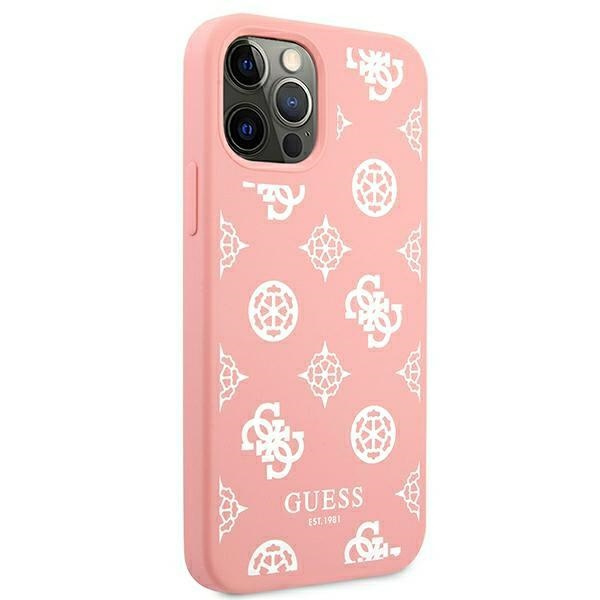 Kryt Guess GUHCP12LLSPEWPI Apple iPhone 12 Pro Max pink hard case Peony Collection