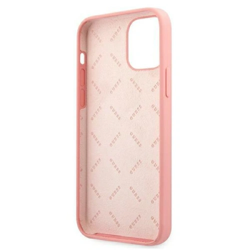 Etui Guess GUHCP12LLSPEWPI Apple iPhone 12 Pro Max różowy/pink hard case Peony Collection